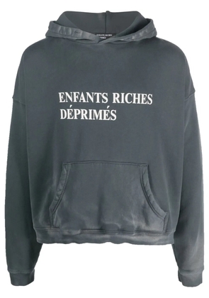 Enfants Riches Déprimés logo-print cotton hoodie - Black