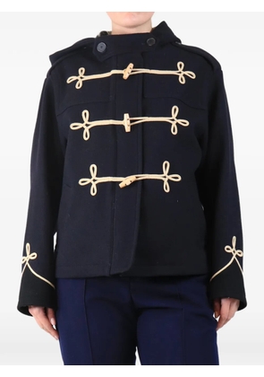 The Kooples toggle-fastening single-breasted coat - Blue