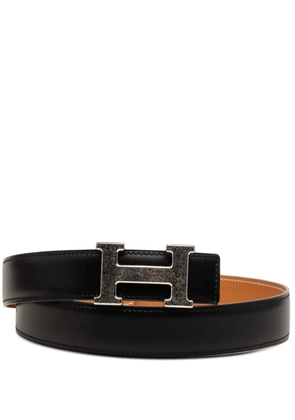 Hermès Pre-Owned 2000 Box Calf Constance H Martelee Reversible belt - Black