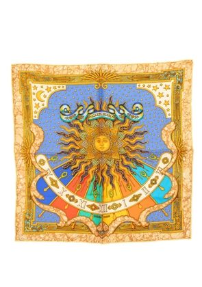 Hermès Pre-Owned 1986-1998 Carpe Diem Silk Scarf scarves - Brown