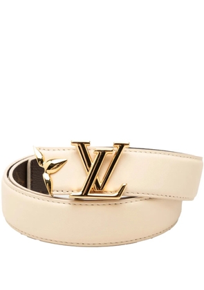 Louis Vuitton Pre-Owned 2024 Leather and Monogram Pretty LV Reversible belt - Brown