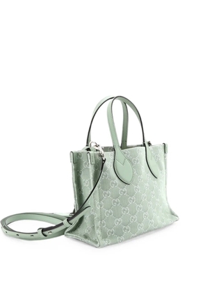Gucci Pre-Owned Ophidia Shopper GG Denim Medium tote bag - Green