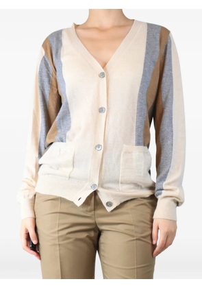 Marni Pre-Owned colourblock cashmere cardigan - Neutrals