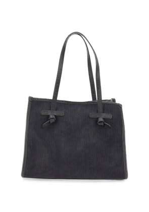 MARCELLA CLUB Marcella ribbed suede tote bag - Blue