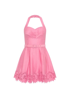 Rebecca Vallance Petalite halter mini dress - Pink