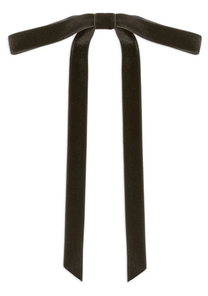 Jennifer Behr Aida velvet bow-barrette - Black