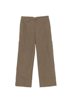 CALVIN KLEIN COLLECTION Gemma zipped-cuff trousers - Brown