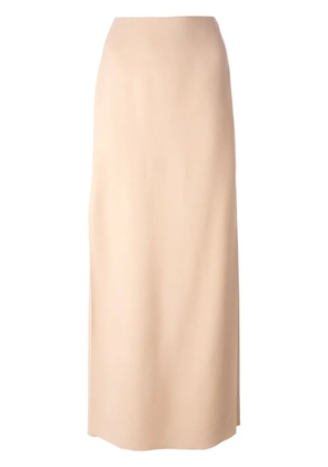 Lanvin side-slit maxi skirt - Neutrals