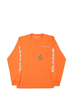 Chrome Hearts printed long-sleeve T-shirt - Orange