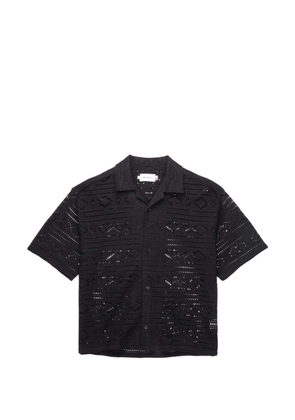 Honor The Gift pointelle crochet shirt - Black