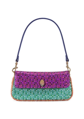 Kurt Geiger London Pickle crystal-embellished shoulder bag - Purple