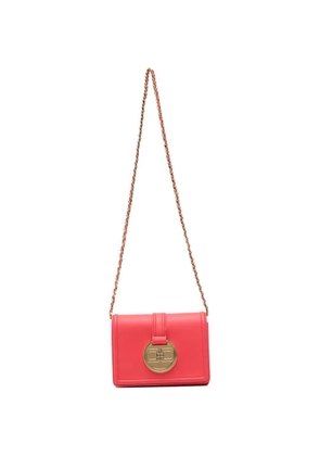 Elisabetta Franchi logo-plaque chain-link shoulder bag - Pink