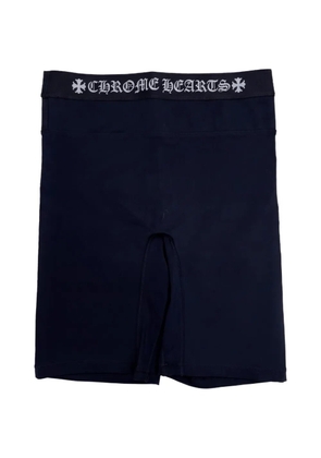 Chrome Hearts logo-waistband sports shorts - Blue