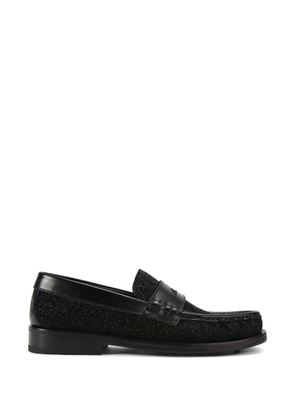 Kurt Geiger London Lombard sparkly leather loafers - Black