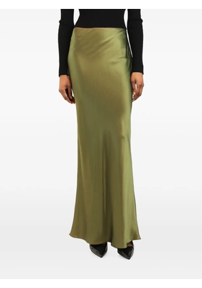 Cult Gaia maxi satin-finish skirt - Green