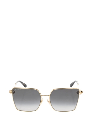 ETRO geometric-frame gradient-lens sunglasses - Gold