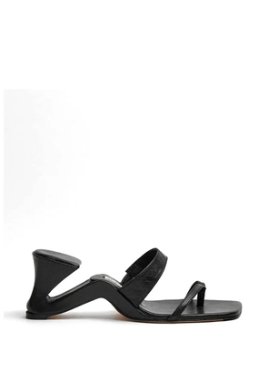 Miista sculptural-heel toe-strap sandals - Black