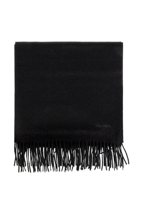 Max Mara fringed-edge scarf - Black