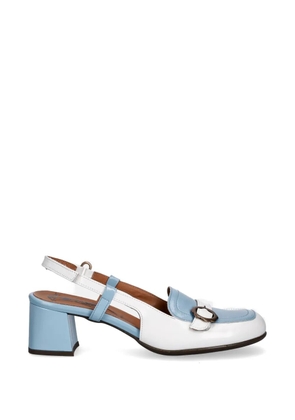 Fly London buckle-detail slingback pumps - White