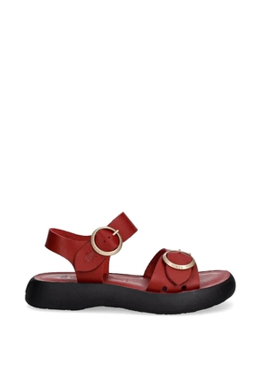 Fly London buckle-fastening leather sandals - Red