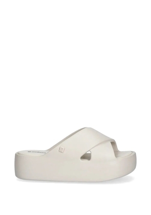 Melissa crossover platform slides - Neutrals