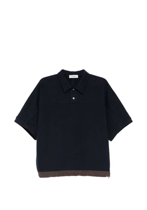 System colour-block polo shirt - Blue