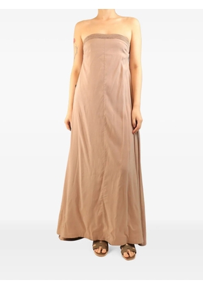 Brunello Cucinelli Vintage Monili strapless maxi dress - Pink