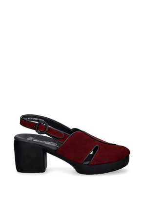 Fly London buckle-fastening slingback pumps - Red