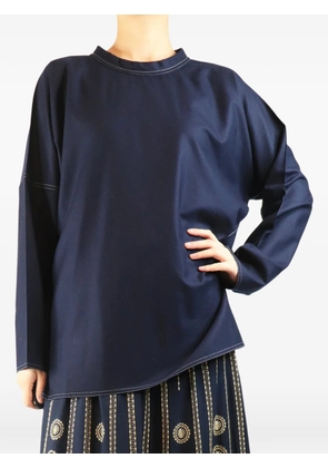 Sofie D'hoore contrast-stitched T-shirt - Blue