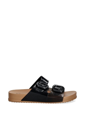 Melissa Cozy buckle-fastening slides - Black