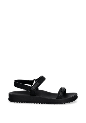 Melissa logo-print touch-strap sandals - Black