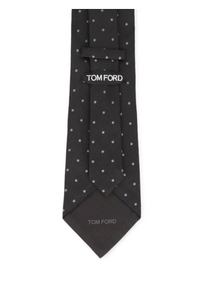 TOM FORD polka-dot tie - Grey