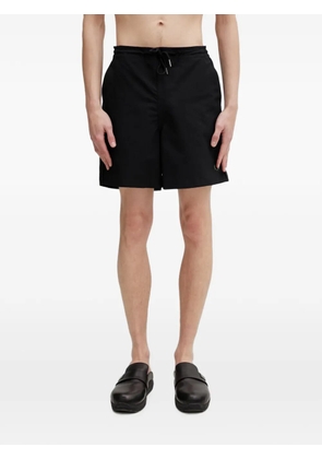 Fred Perry ripstop-texture logo-embroidered shorts - Black