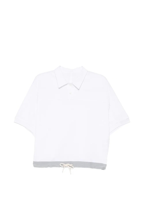 System color-block polo top - Neutrals