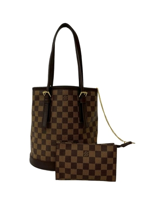 Louis Vuitton Pre-Owned 1997 Damier Ebene Marais bucket bag - Brown