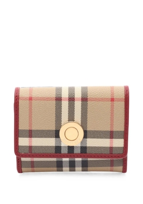 Burberry Pre-Owned 2020s Nova check trifold wallet - Neutrals