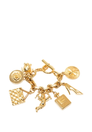 CHANEL Pre-Owned 1980-1990 Gold Plated Lucky Charms Bracelet costume bracelet