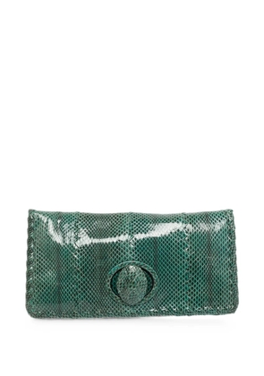 Bottega Veneta Pre-Owned turn-lock flap clutch bag - Green