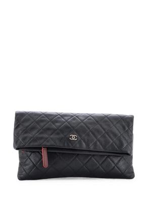 CHANEL Pre-Owned Beauty CC Quilted Caviar clutch bag - Black