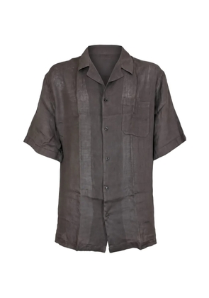 Altea short-sleeve camp-collar shirt - Brown