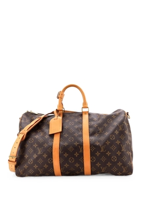 Louis Vuitton Pre-Owned Keepall Bandouliere Bag Monogram Canvas 45 travel bag - Brown