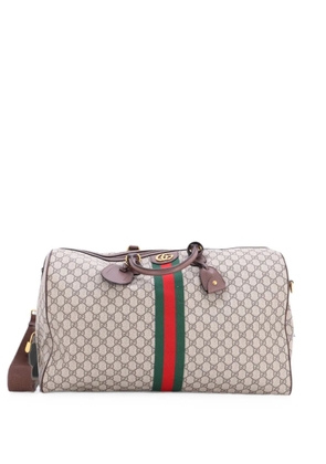 Gucci Pre-Owned Ophidia Carry On Duffle Bag GG Coated Canvas Large travel bag - Brown