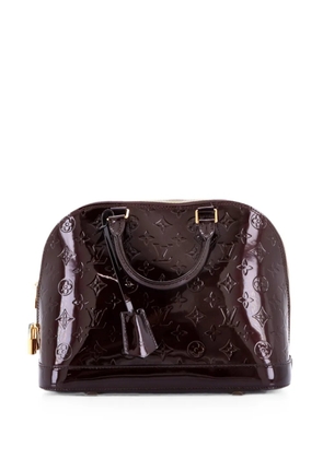 Louis Vuitton Pre-Owned Alma Handbag Monogram Vernis PM satchel - Brown