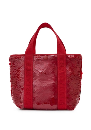 Undercover sequin-embellished tote bag - Red