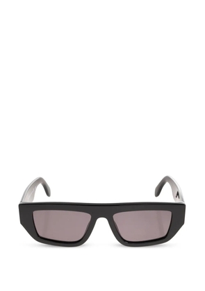 Palm Angels Eyewear logo-plaque rectangle-frame sunglasses - Black