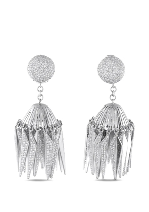 Neil Lane dangle-design diamond earrings - Silver