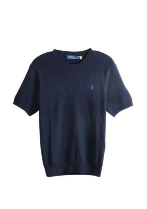 Polo Ralph Lauren ribbed-knit logo-embroidered T-shirt - Blue