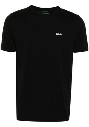BOSS logo-print cotton T-shirt - Black