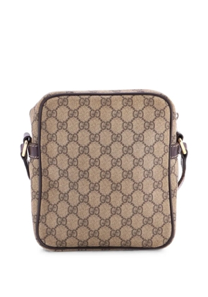 Gucci Pre-Owned Front Zip Messenger GG Coated Canvas Small crossbody bag - Brown