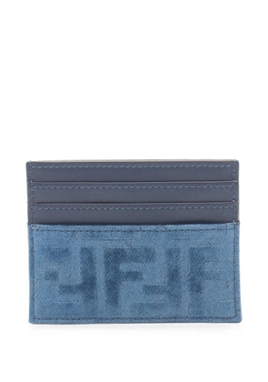 Fendi Pre-Owned FF denim card case - Blue